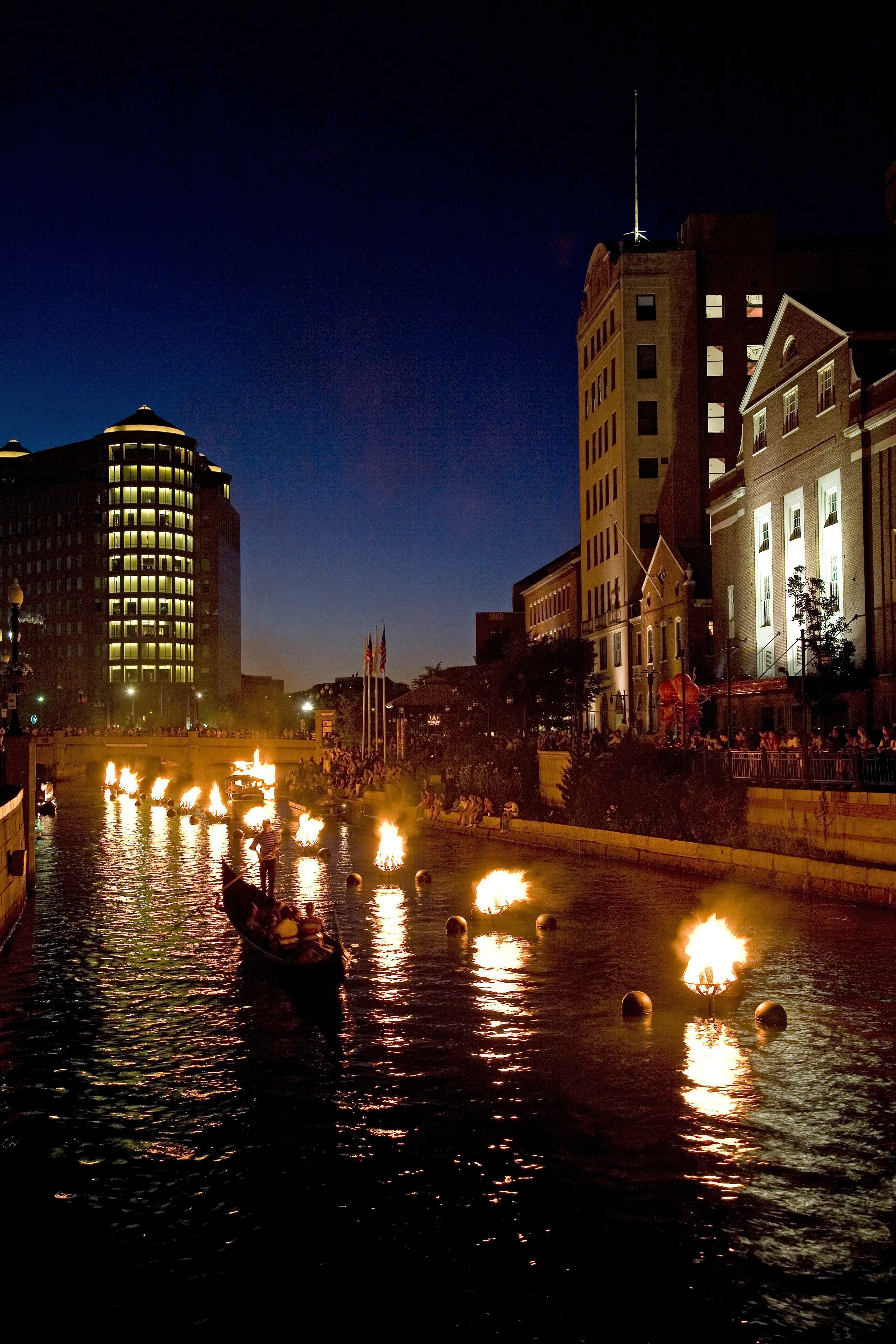 WaterFire Lights Up The Night In Providence Rhode Island